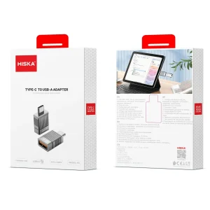 مبدل OTG یو اس بی به تایپ سی هیسکا مدل Hiska OTG H6