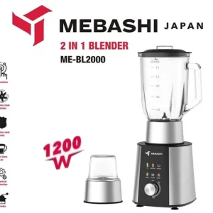 مخلوط کن و آسیاب 1200 وات مباشی مدل MEBASHI ME-BL2000