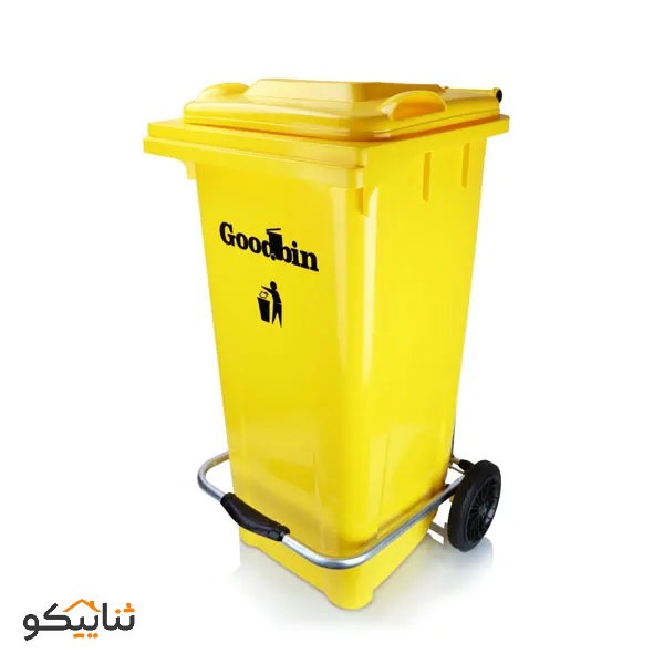 مخزن زباله 120 لیتری پدالدار مونتاژ شده هومکت