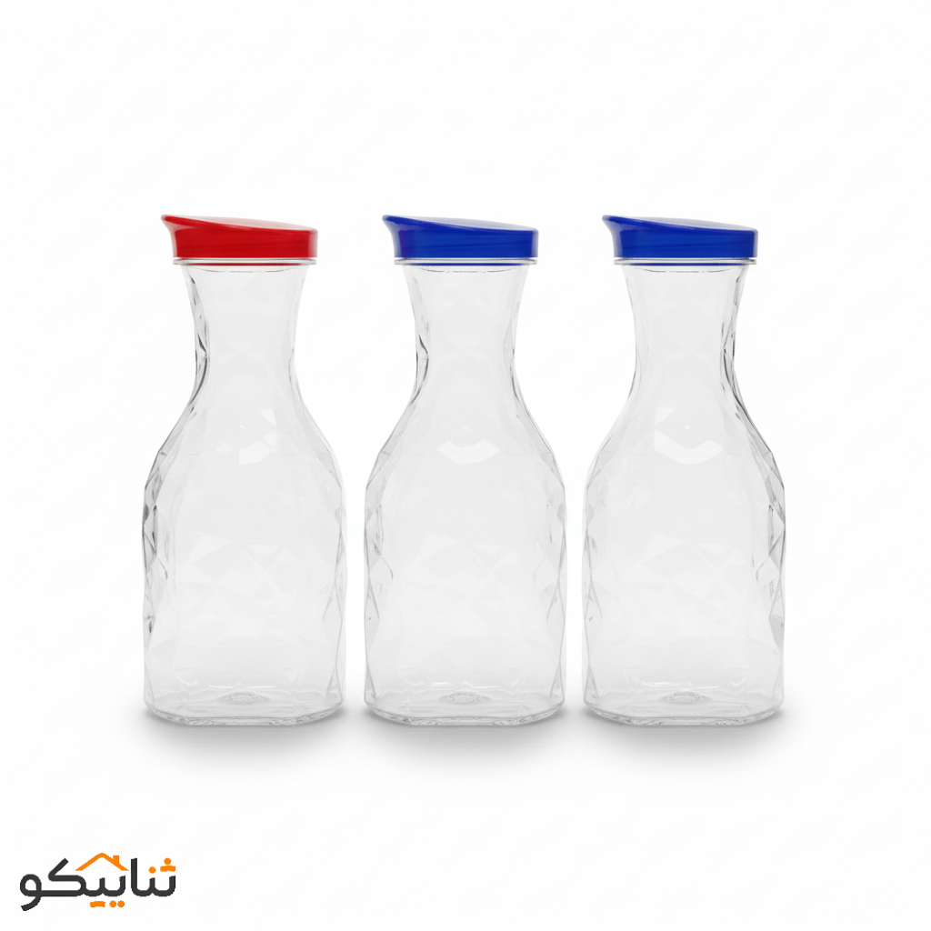 بطری آب ضد نشت 1/7 لیتری طرح کریستالی هومکت