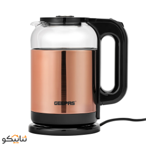 کتری برقی Geepas 1.7L Double Layer Glass Kettle GK38063