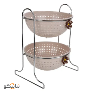 سبد سیب زمینی پیاز گرد 2 طبقه مایا هوم کت