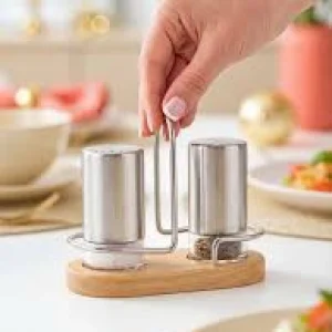 استند چوبی نمک و فلفل پاش هومکت